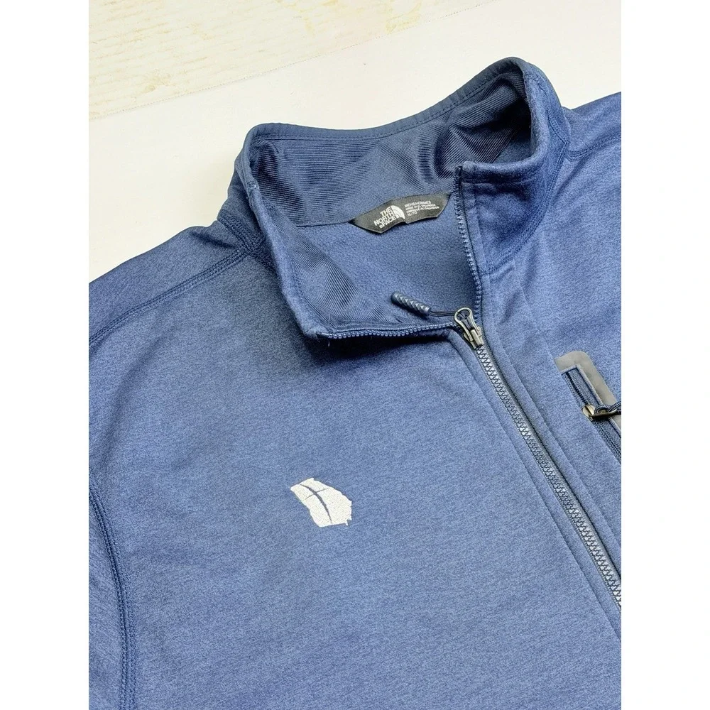 The North Face Men's M Blue Heather 1/4 Zip Fleece Pullover Jacket